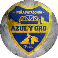 Logo Peña Patagonia Azul y Oro de Viedma
